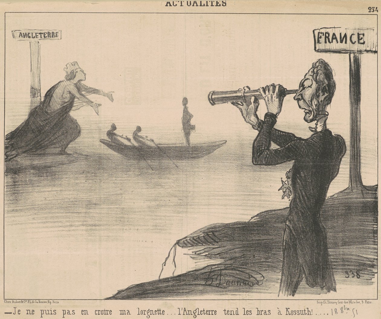 Nem hiszek a szemüvegemnek... alkotó: Honoré Daumier