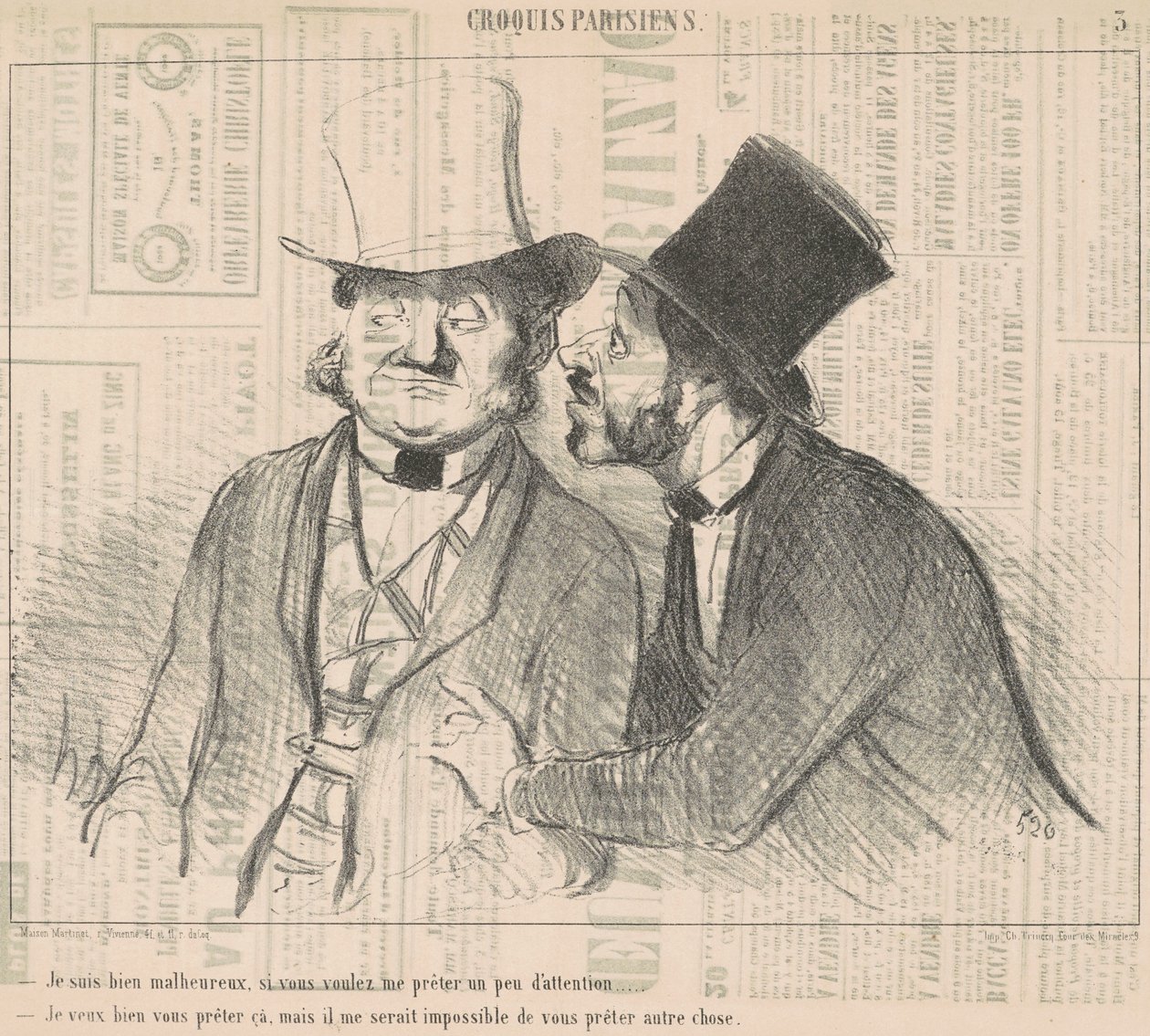 Nagyon boldogtalan vagyok, ha úgy tetszik... alkotó: Honoré Daumier
