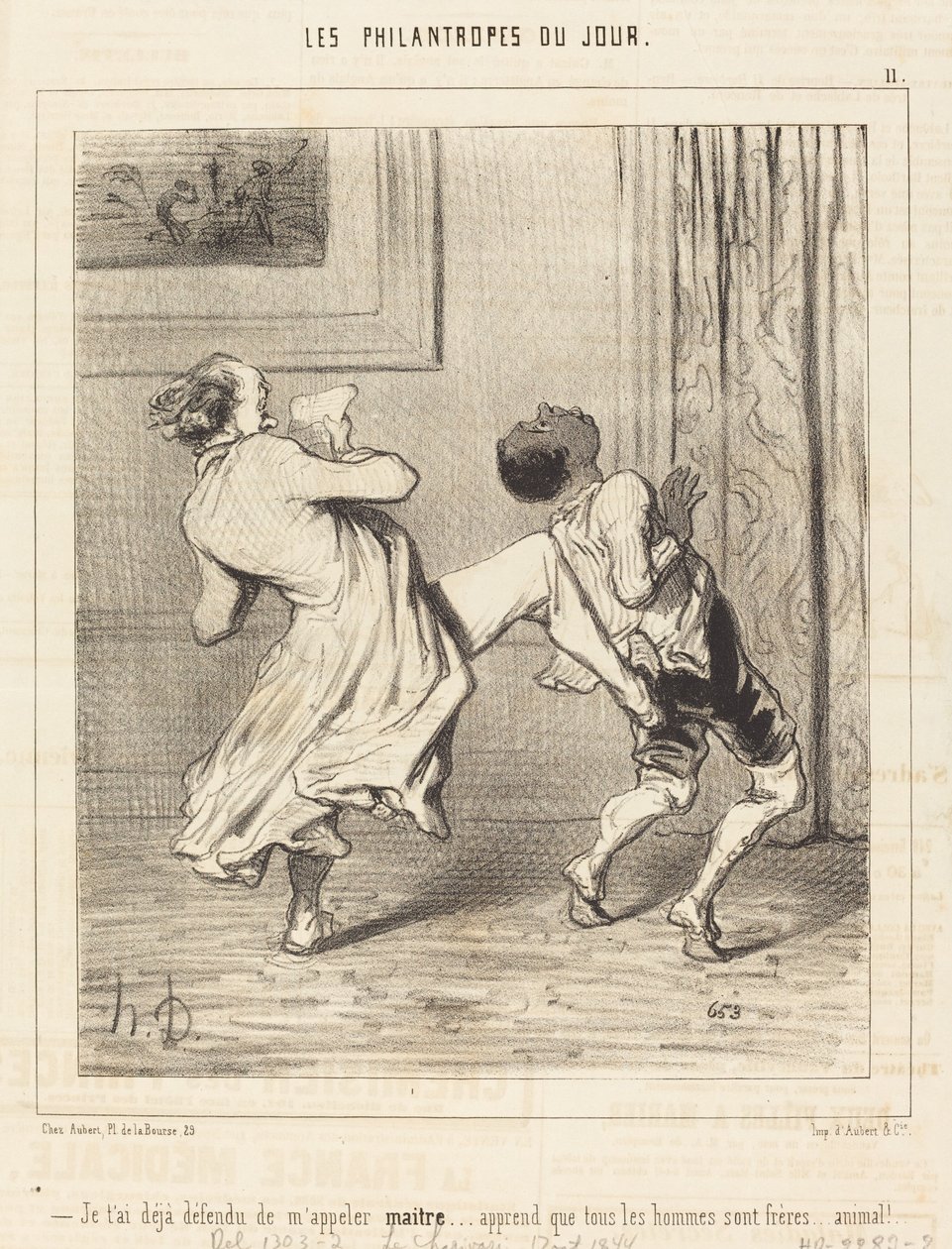 Már megtiltottam, hogy mesternek szólíts... alkotó: Honoré Daumier