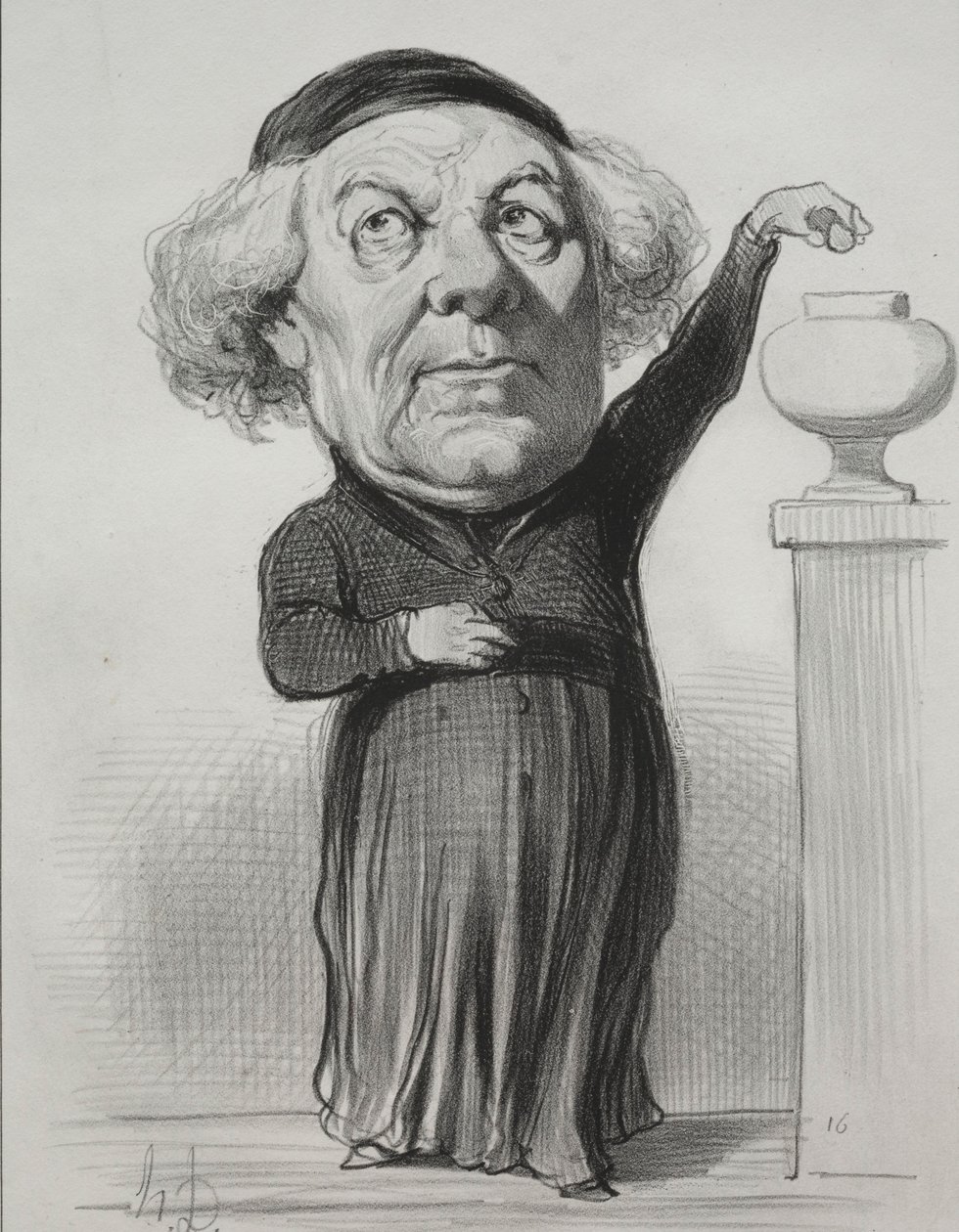 Jean Jacques Fayet, Orléans püspöke, 1849. alkotó: Honoré Daumier