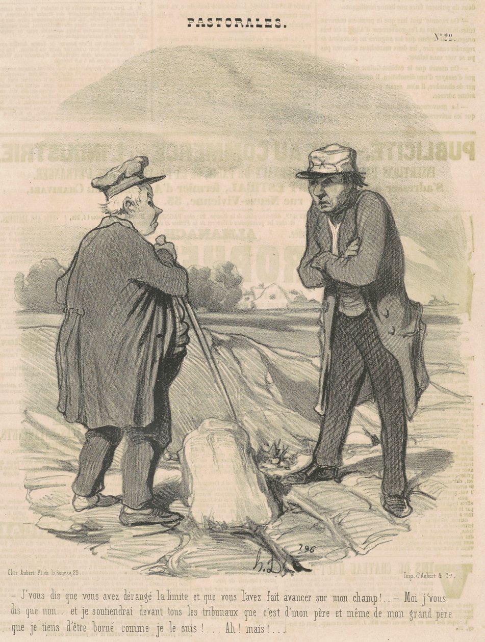 Mondom, hogy megszegted a határt... alkotó: Honoré Daumier