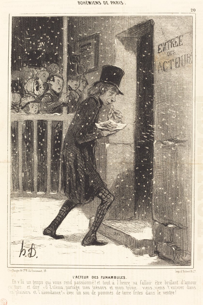 A kötéltáncos színész alkotó: Honoré Daumier
