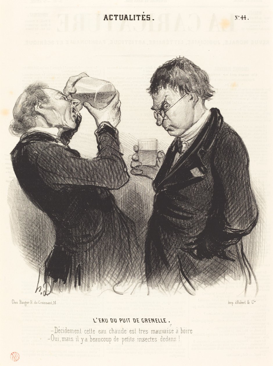 Víz a Grenelle kútból alkotó: Honoré Daumier