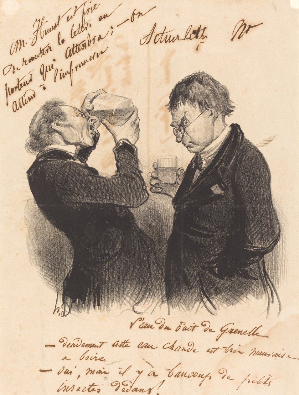 Víz a Grenelle kútból alkotó: Honoré Daumier