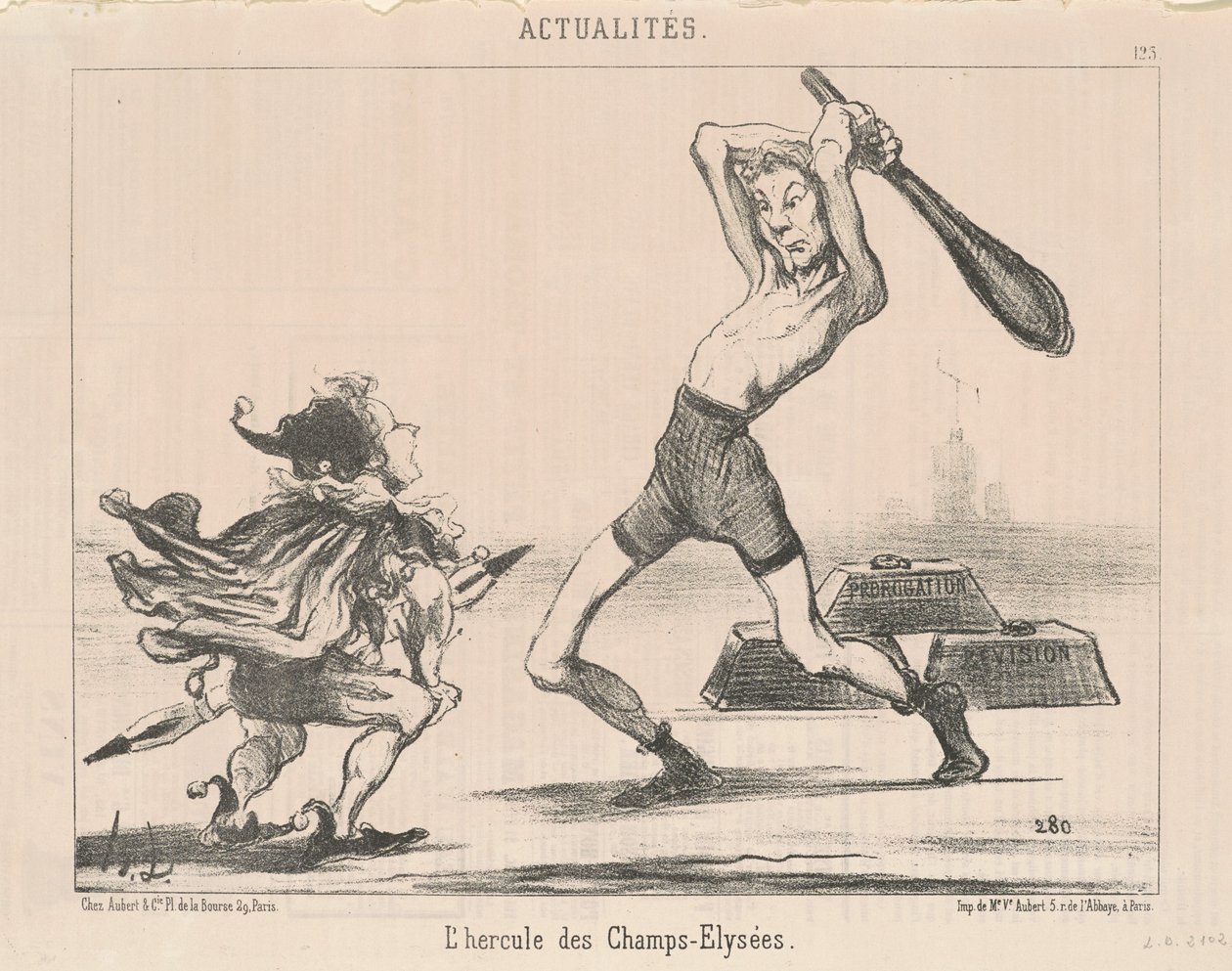 A Champs-Elysées Herkules alkotó: Honoré Daumier