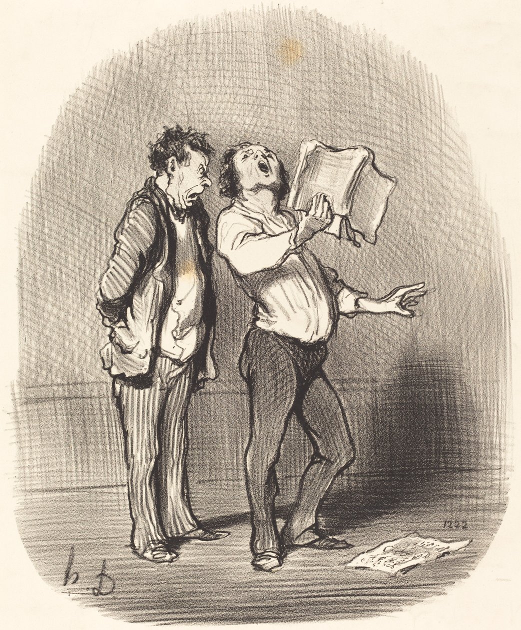 A hátránya annak, ha van egy zeneszerető barátod alkotó: Honoré Daumier