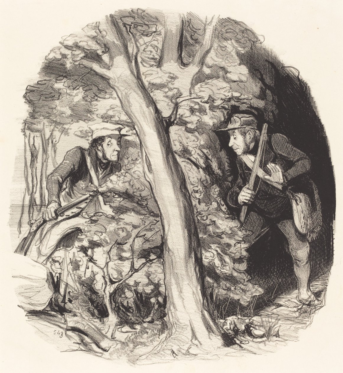 Találkozás az erdőben alkotó: Honoré Daumier
