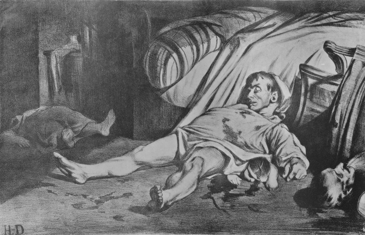 Transnonain utca, 1834 alkotó: Honoré Daumier