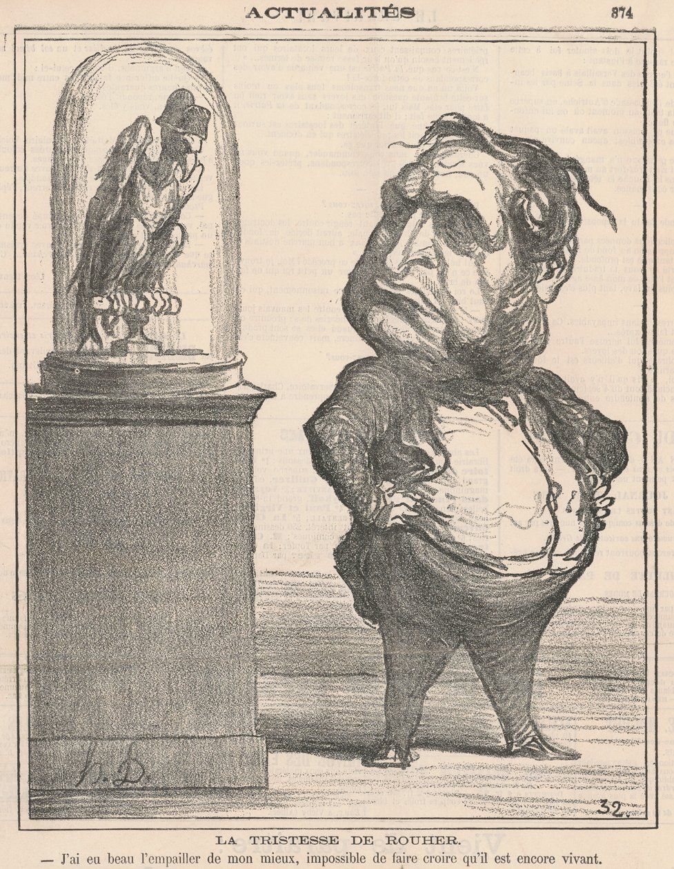 Rouher szomorúsága alkotó: Honoré Daumier