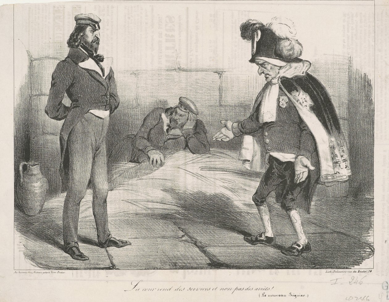 A bíróság szolgálatot teljesít, nem ítéletet! alkotó: Honoré Daumier