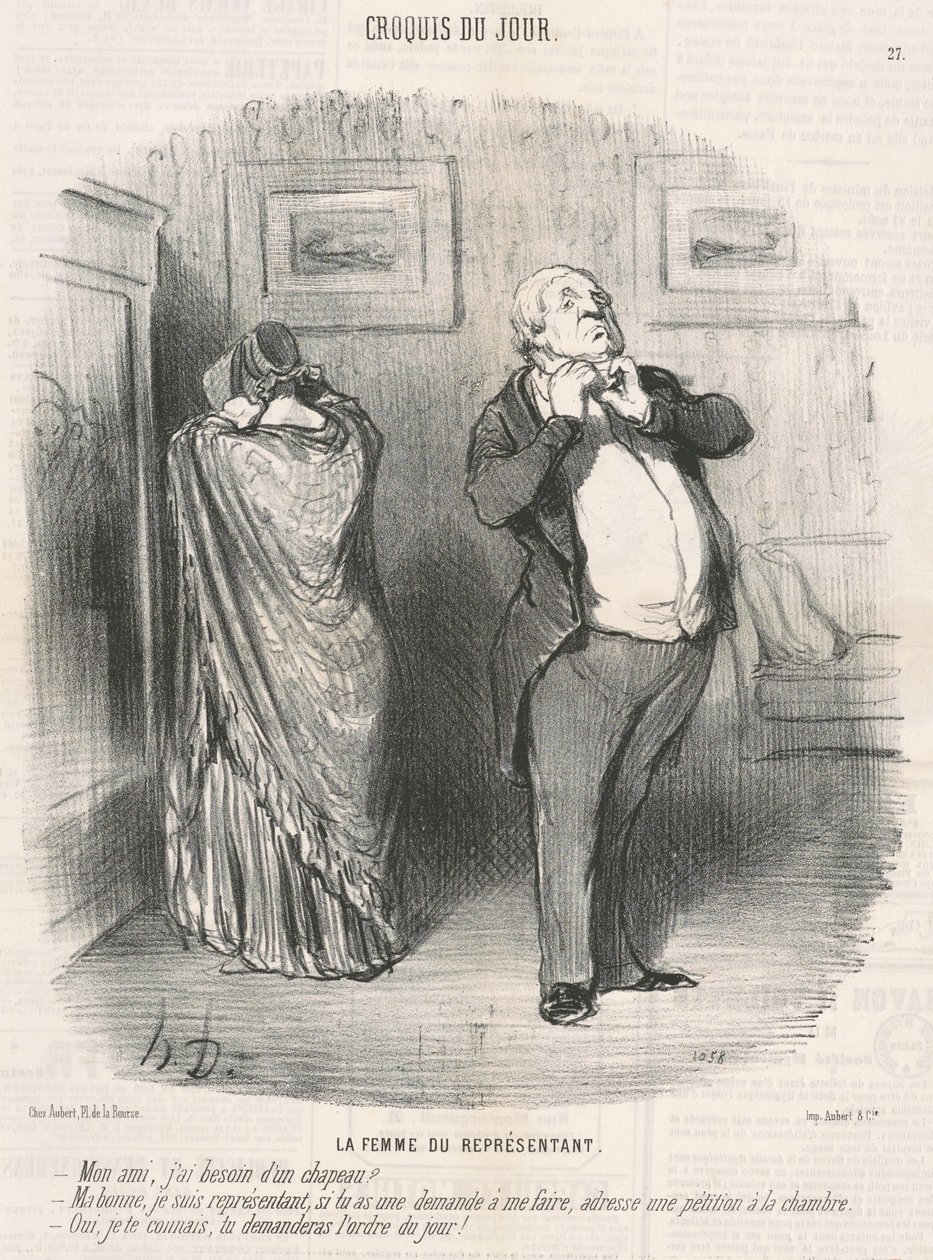 A képviselő felesége alkotó: Honoré Daumier