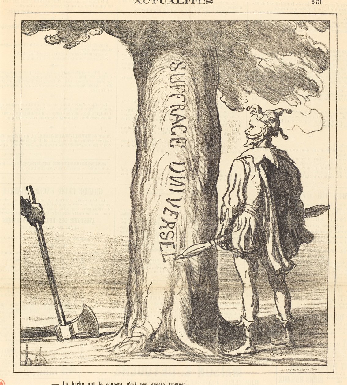 A fejsze, amelyik elvágja, még nincs megedzve alkotó: Honoré Daumier