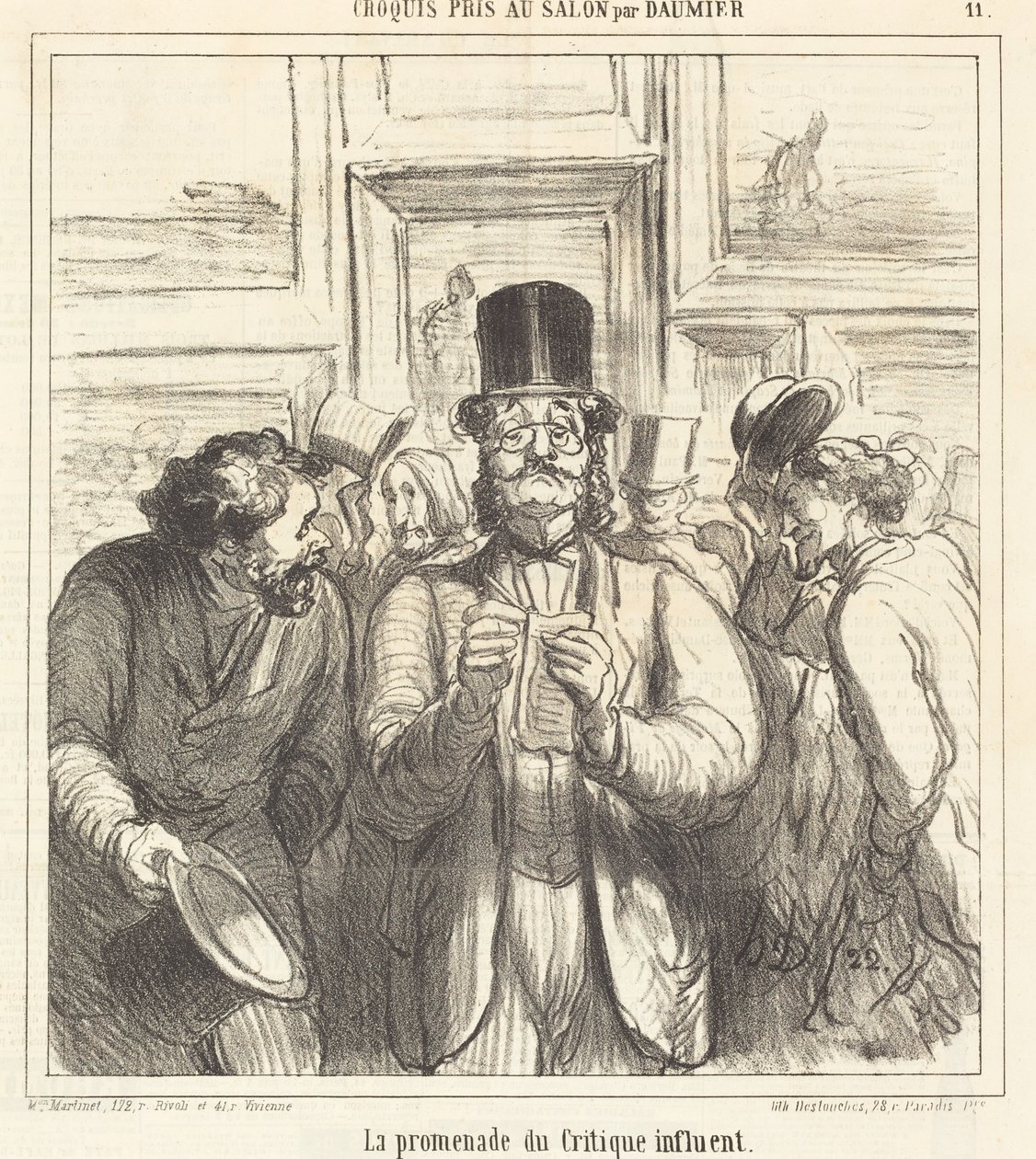 A befolyásos kritikus sétája alkotó: Honoré Daumier
