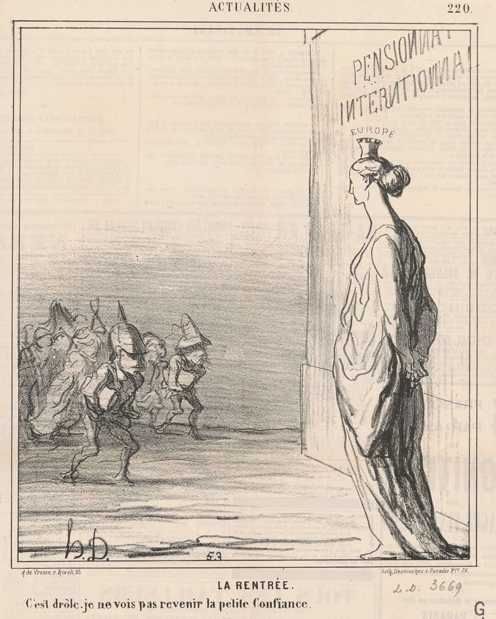 A tanév kezdete alkotó: Honoré Daumier