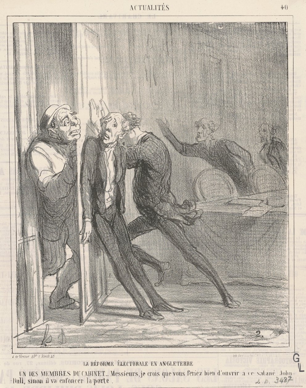 választási reform Angliában alkotó: Honoré Daumier