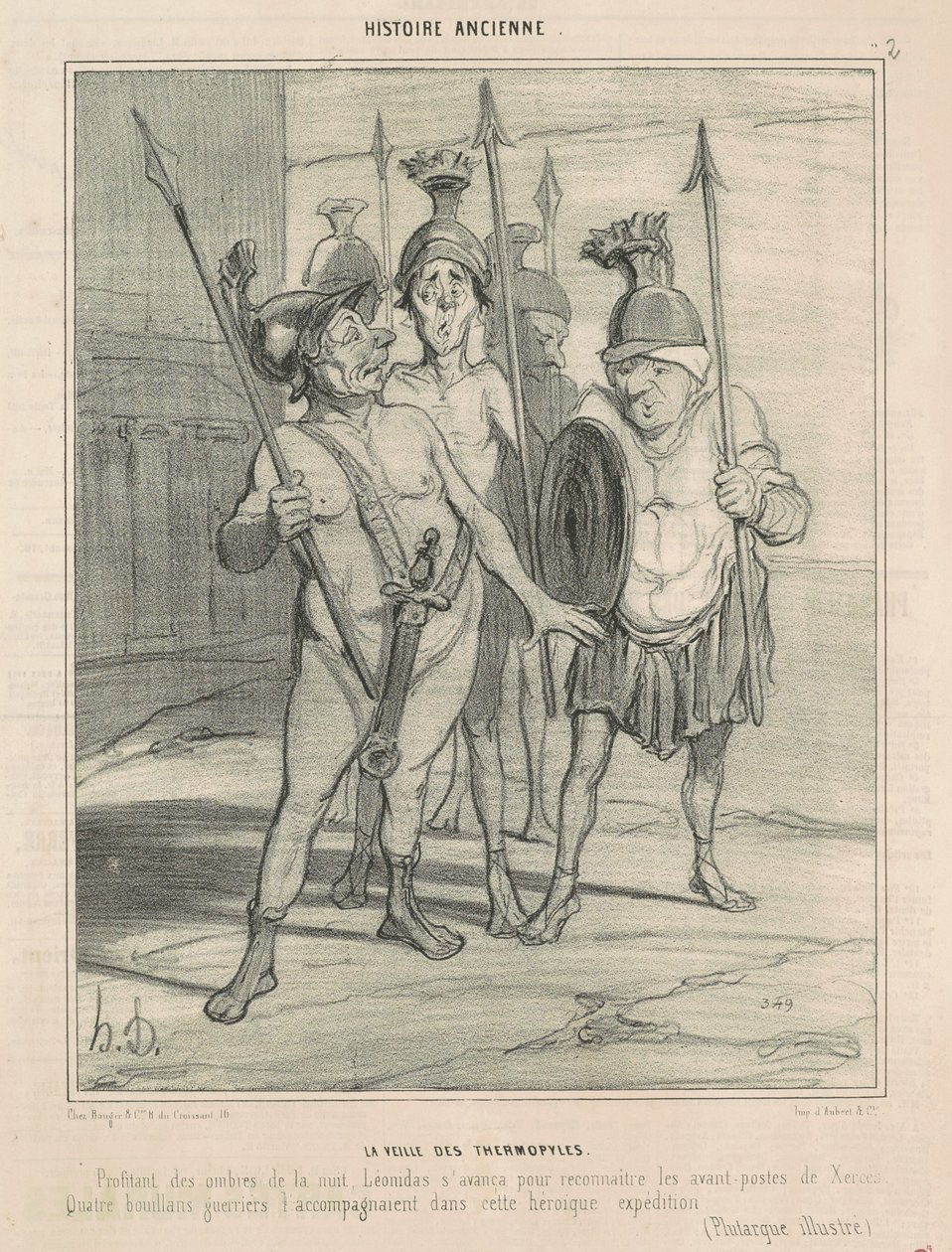 Thermopylae előtti napon alkotó: Honoré Daumier