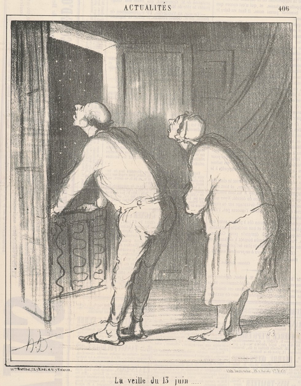 Június 13-a előtti napon alkotó: Honoré Daumier