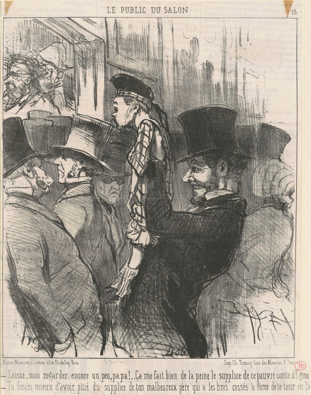 Hadd nézzem újra... apa! alkotó: Honoré Daumier