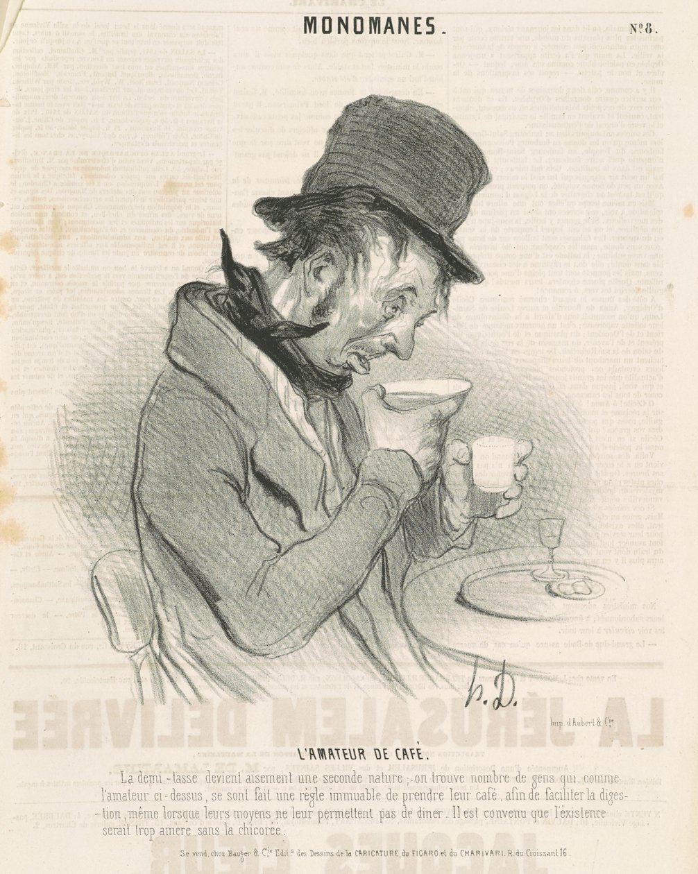 A kávé szerelmese alkotó: Honoré Daumier