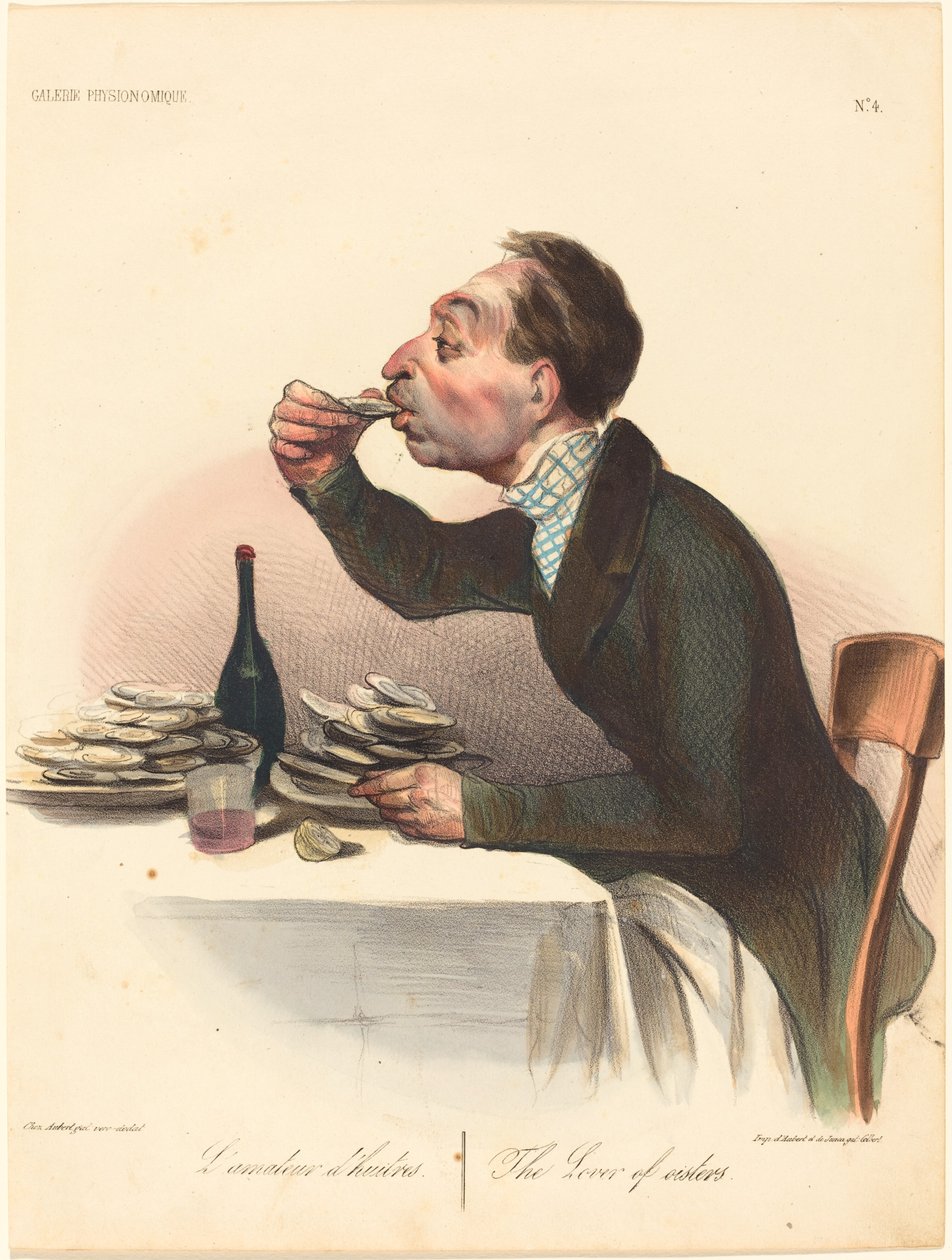 Az osztriga szerelmese alkotó: Honoré Daumier