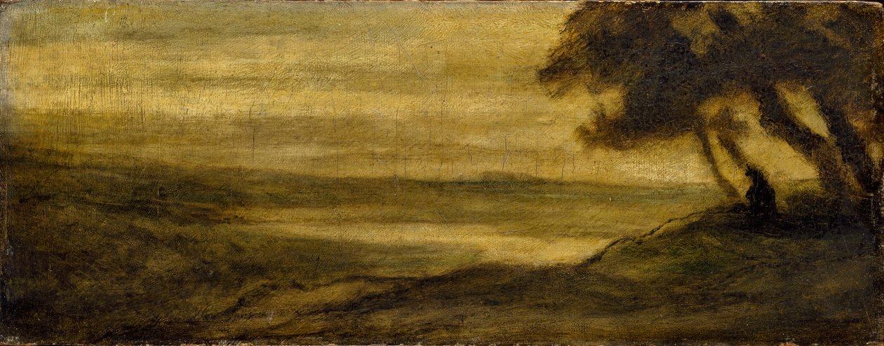 Táj figurával, c1860 alkotó: Honoré Daumier