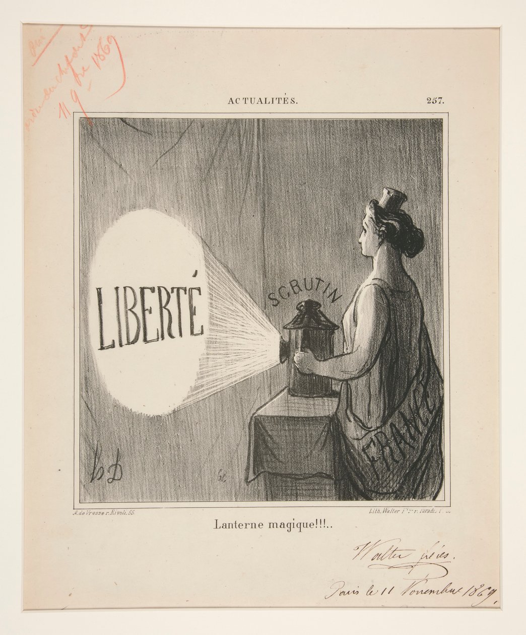 Varázslámpás!!!, #257 a Hírekből alkotó: Honoré Daumier