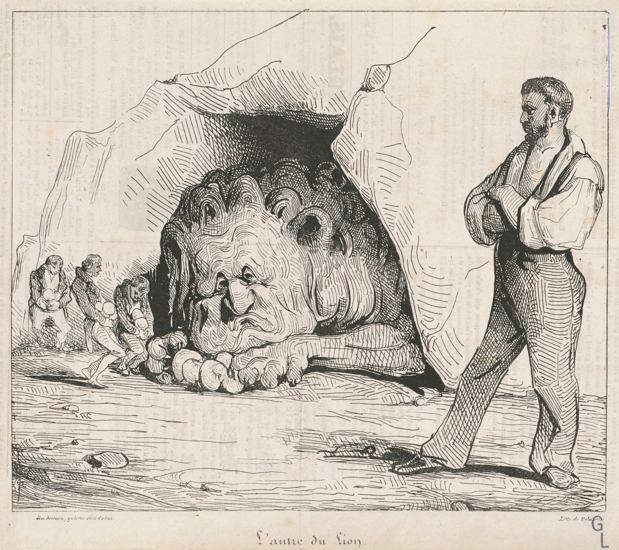 Az oroszlán barlangja alkotó: Honoré Daumier