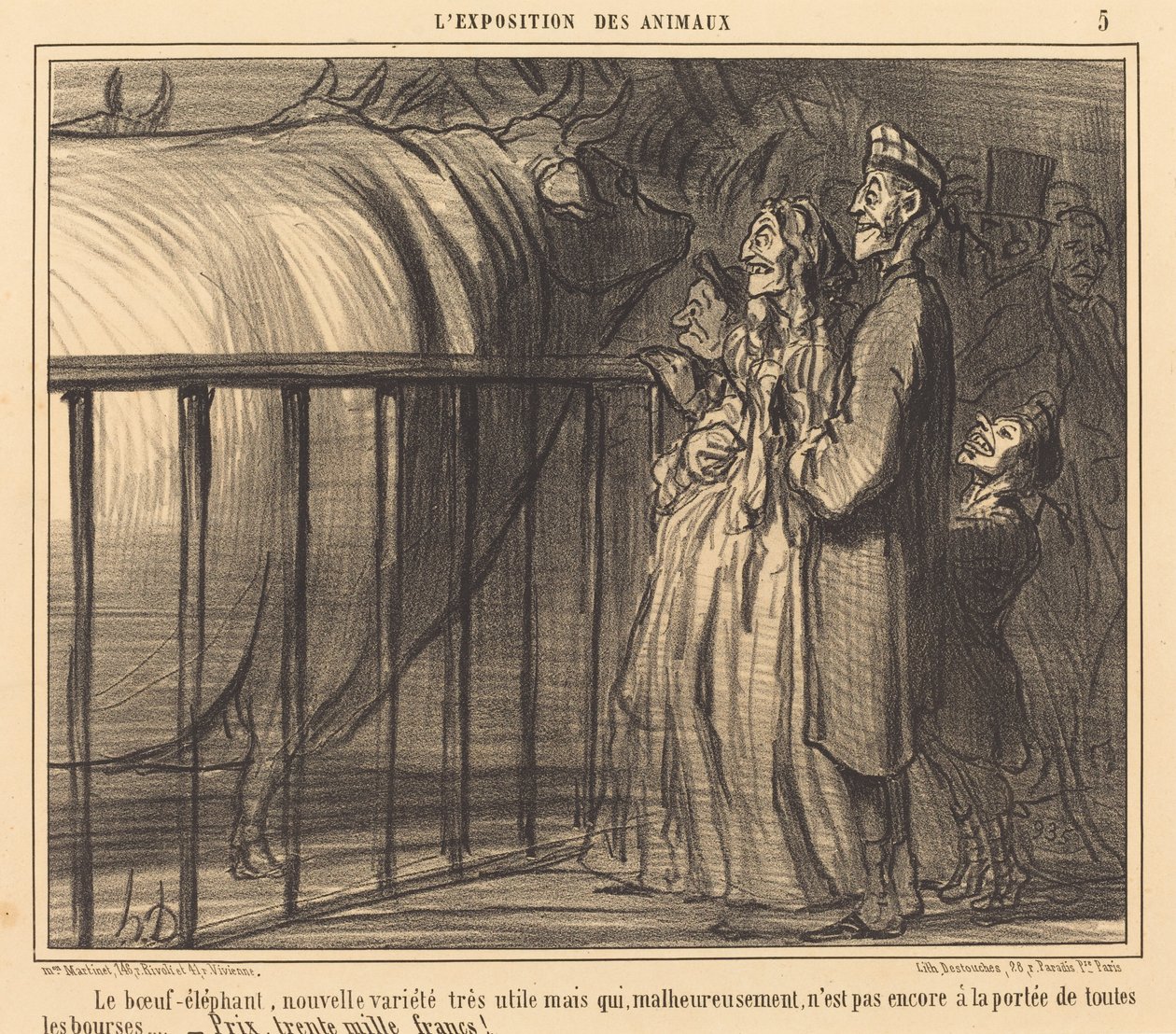 Az újfajta elefántmarha alkotó: Honoré Daumier