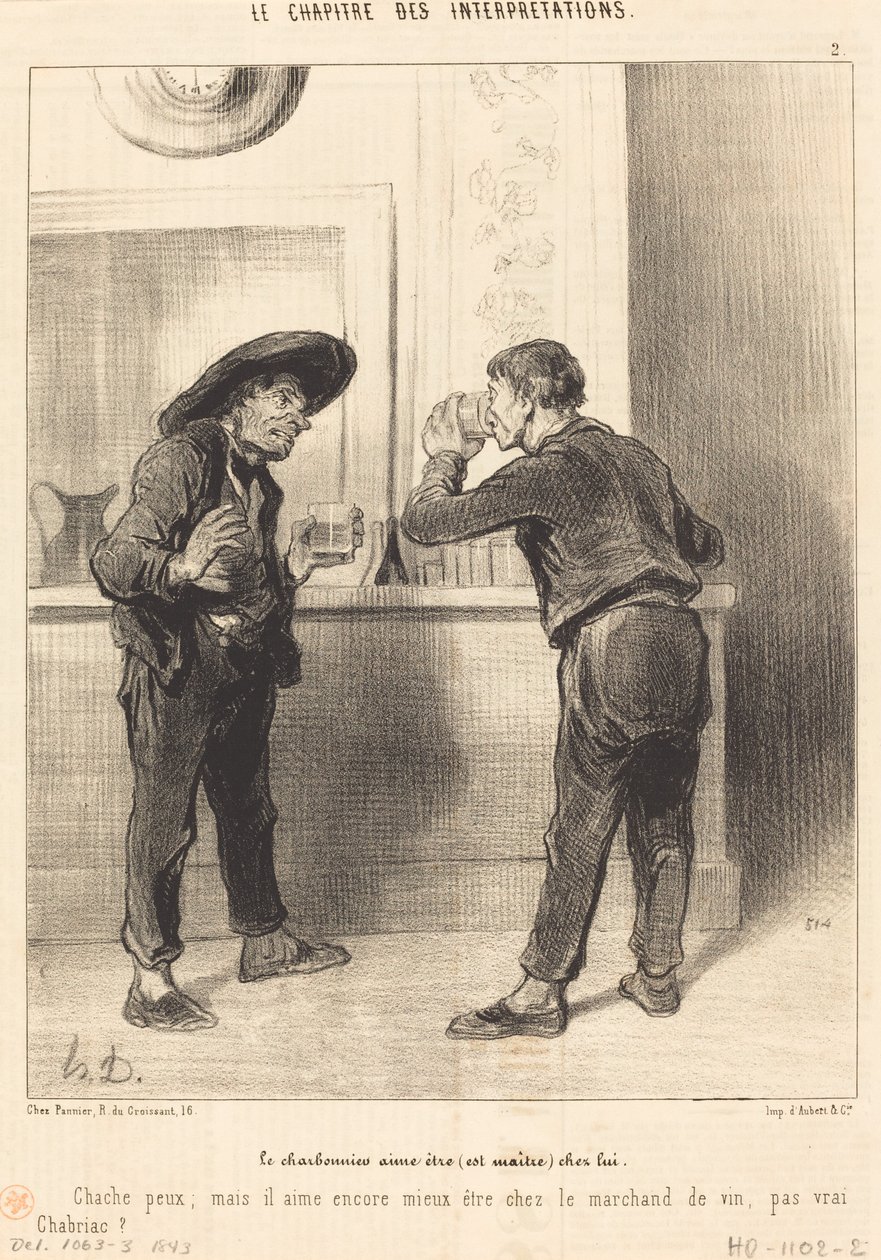 A Charbonnier szeret lenni (mester)... alkotó: Honoré Daumier