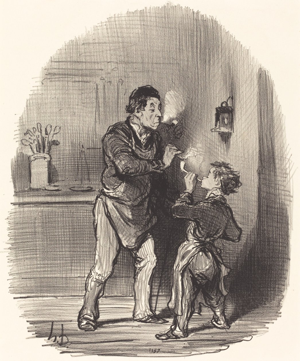 Chiffonnier filozófus alkotó: Honoré Daumier