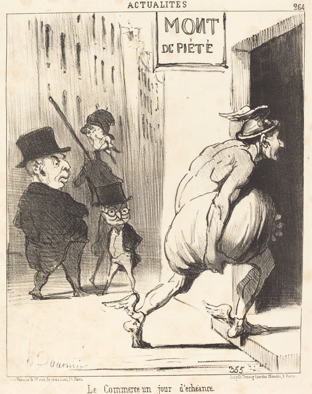 Lejárati napi kereskedelem alkotó: Honoré Daumier