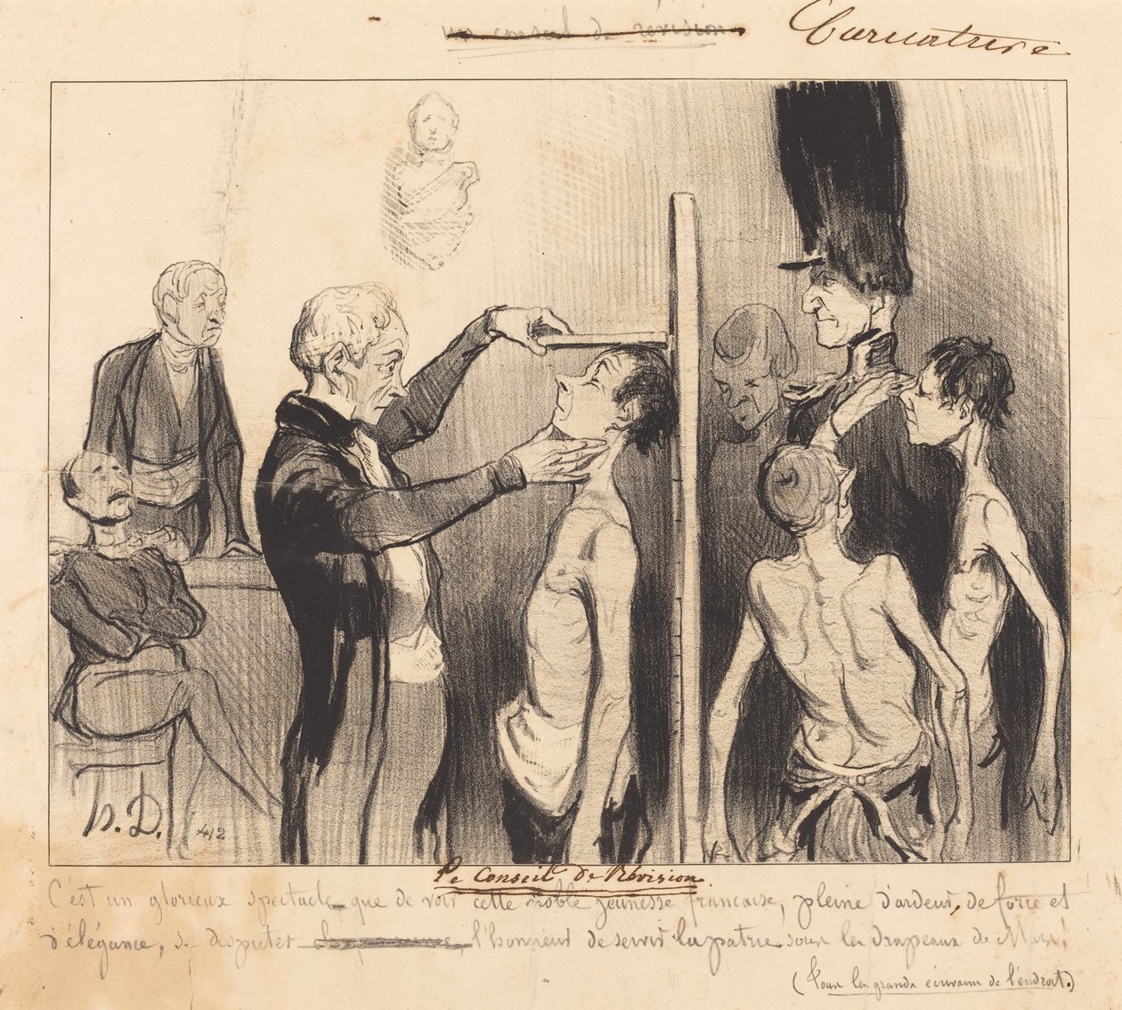 A Felülvizsgáló Testület alkotó: Honoré Daumier