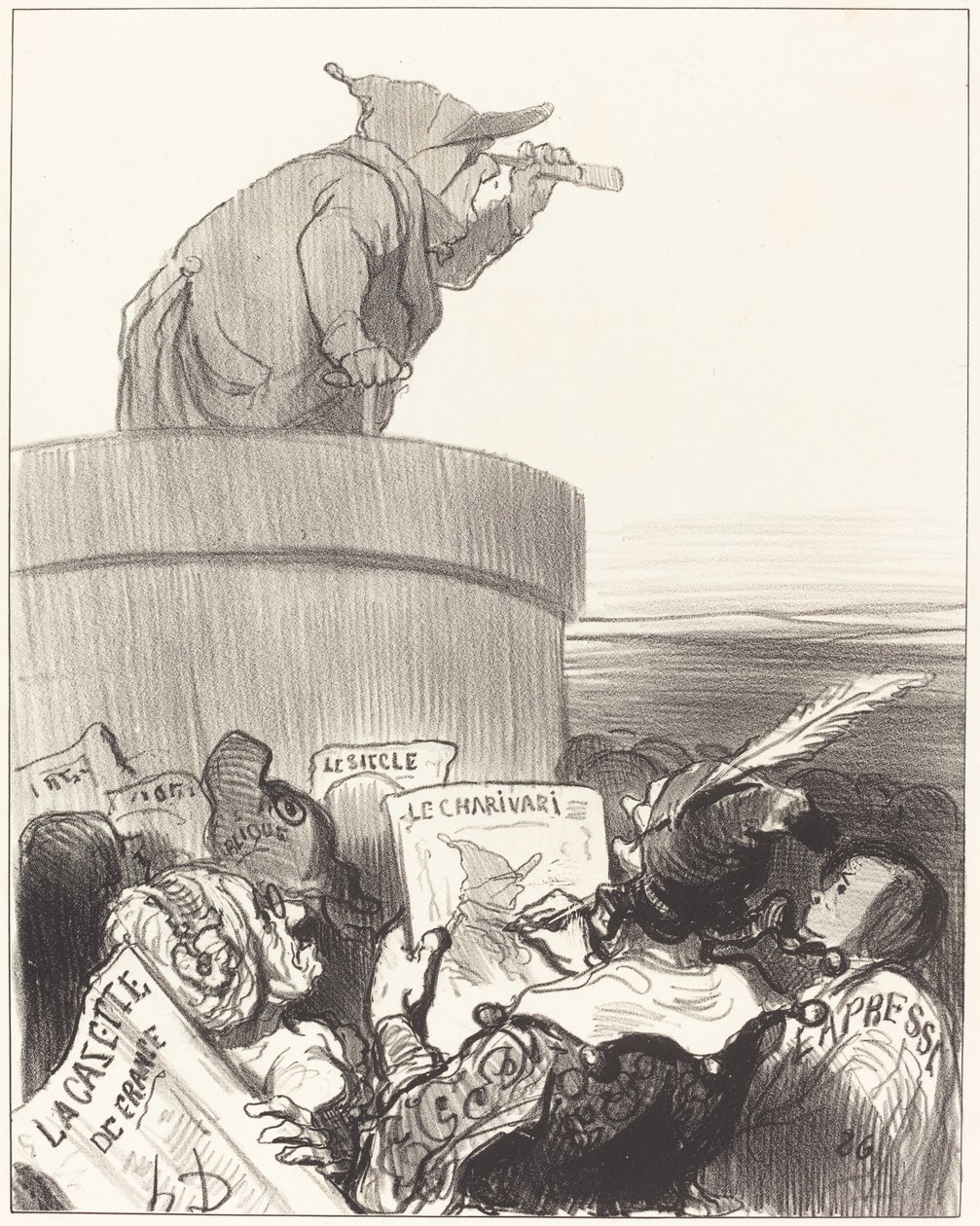 A politikai horizonton szemlélődő alkotmányos alkotó: Honoré Daumier