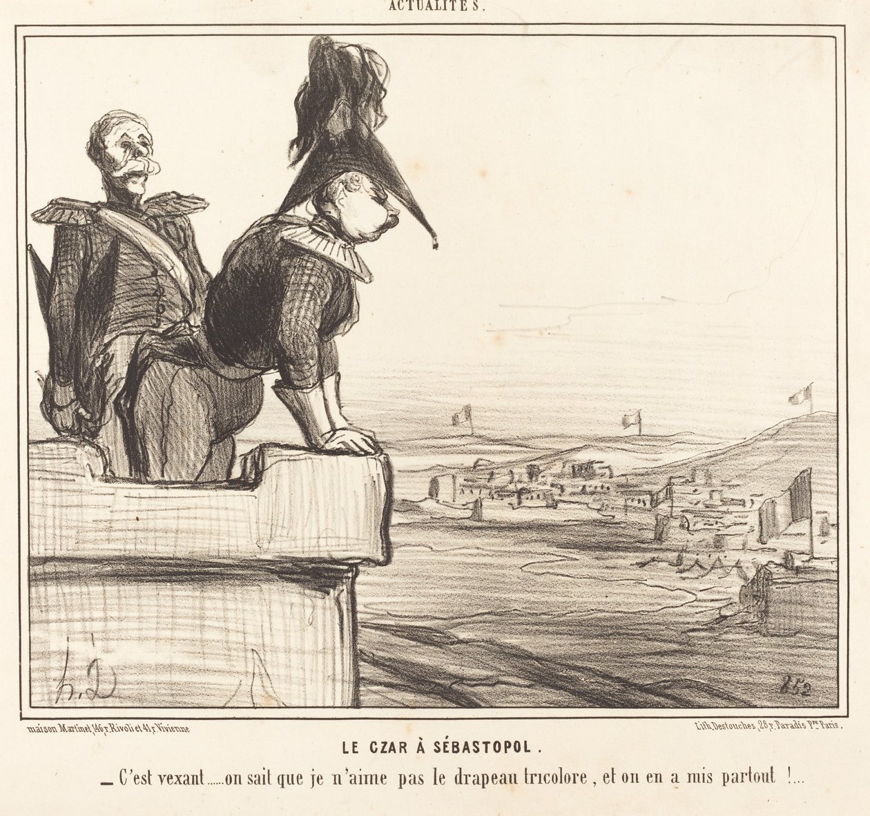 A cár Szevasztopolban alkotó: Honoré Daumier