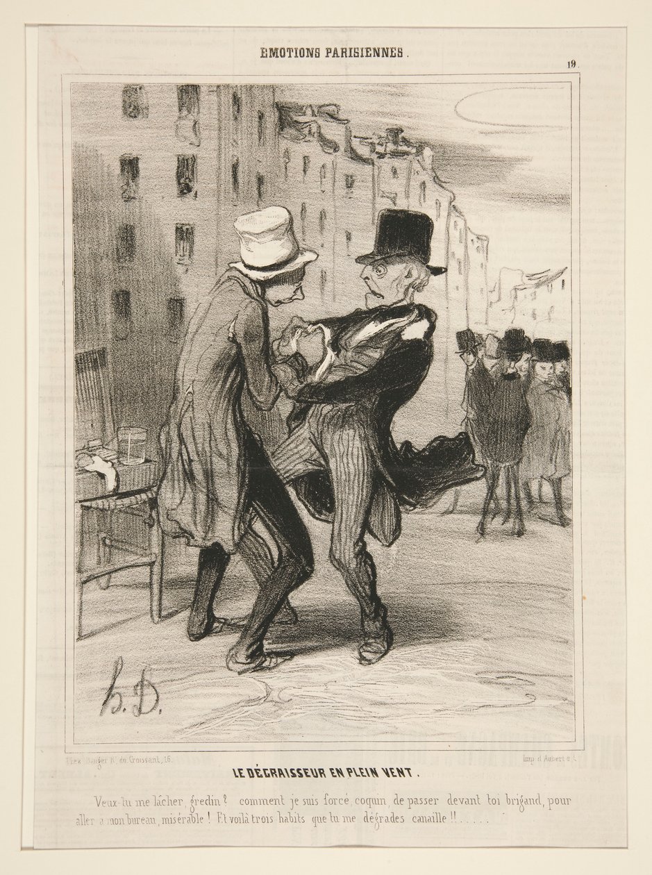A zsírtalanító a szabadban alkotó: Honoré Daumier