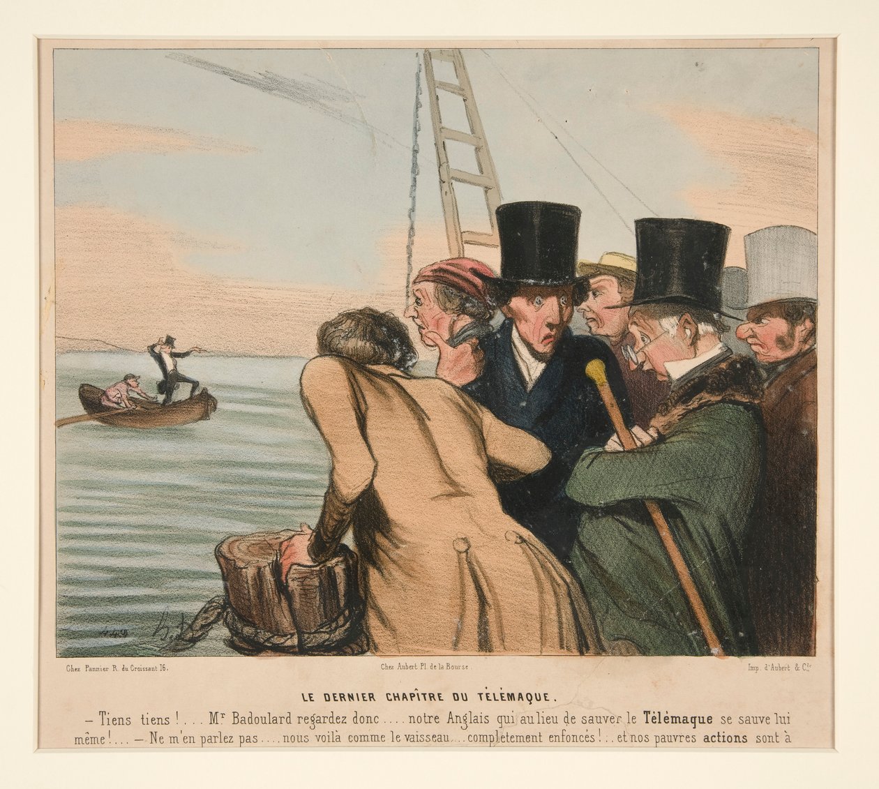 Telemachus utolsó fejezete a La Caricature-ből (Journal) alkotó: Honoré Daumier