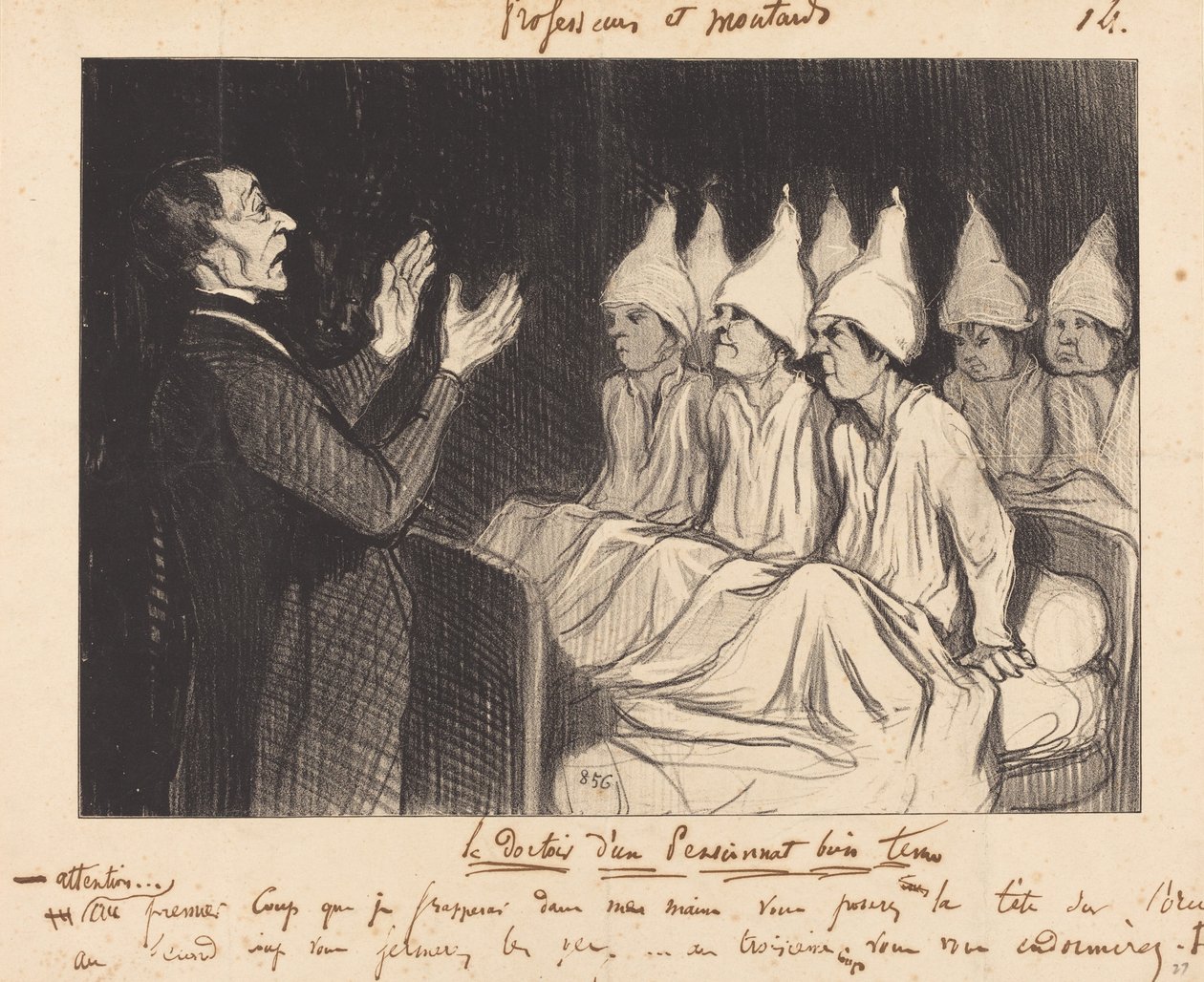 Egy gondozott bentlakásos iskola kollégiuma alkotó: Honoré Daumier