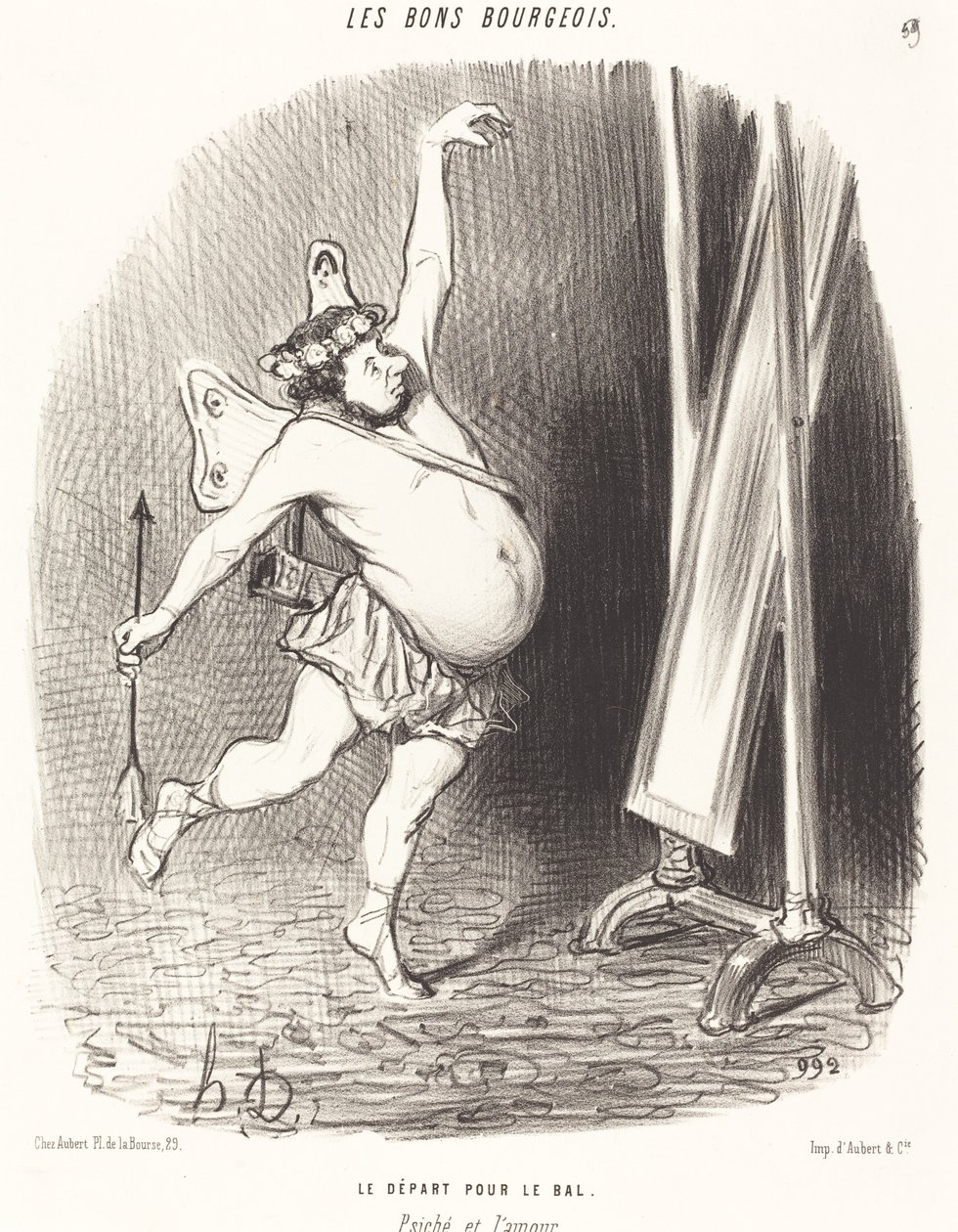 Indulás a bálra alkotó: Honoré Daumier