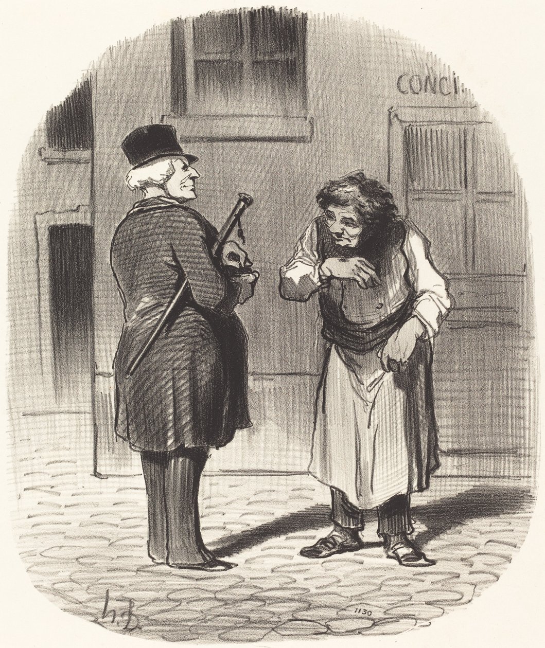 Új év napja alkotó: Honoré Daumier