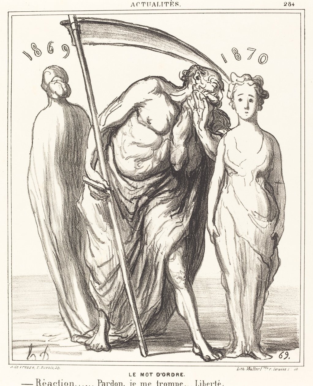 A jelszó: Reakció... Megbocsátás... Szabadság alkotó: Honoré Daumier