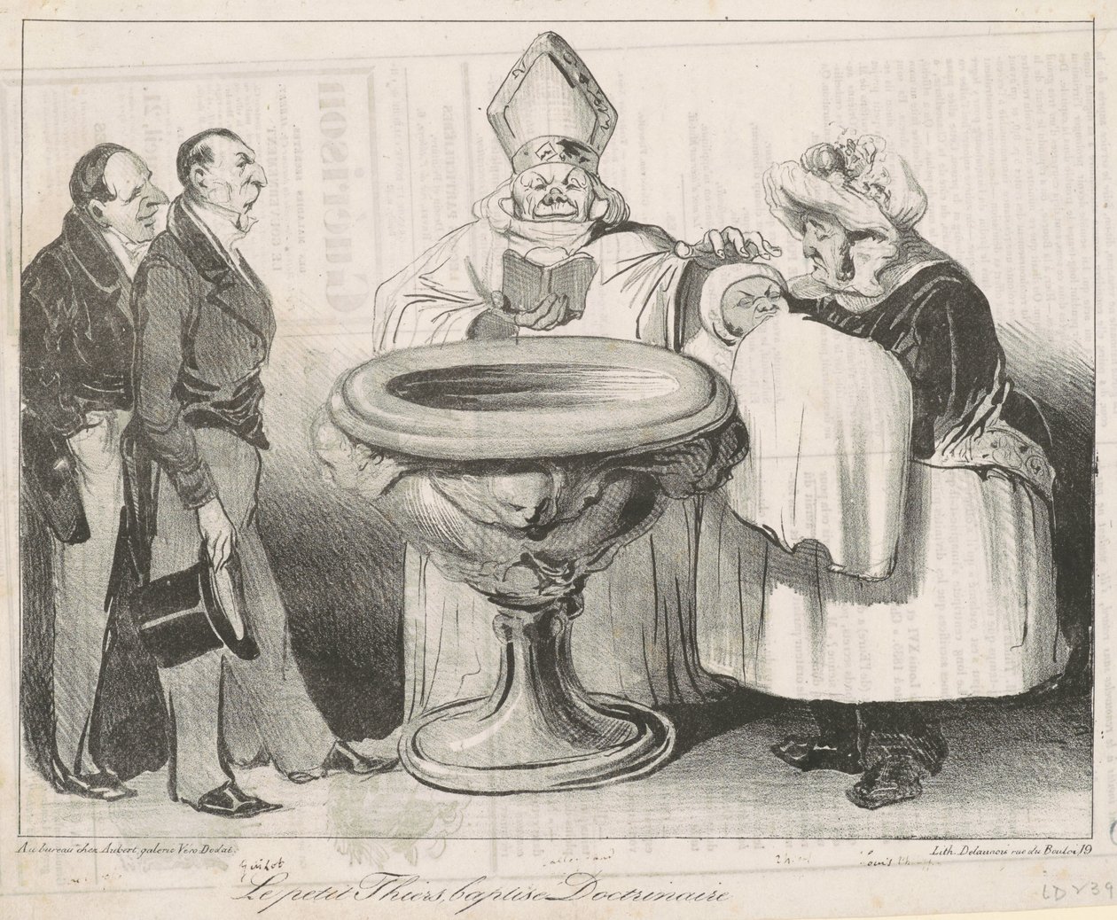 Le Petit Thiers, megkeresztelkedett doktriner alkotó: Honoré Daumier
