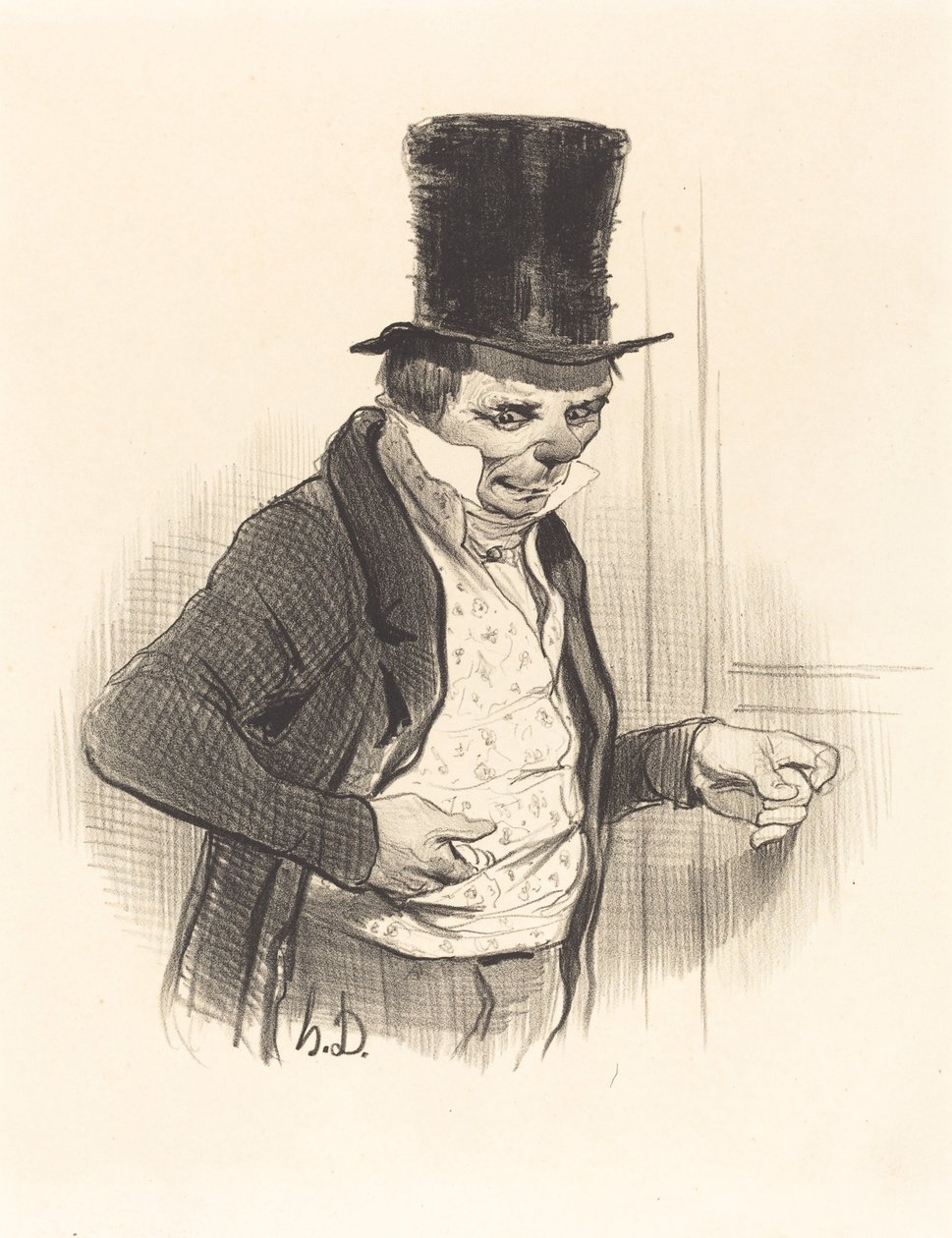 A portás turnén... alkotó: Honoré Daumier