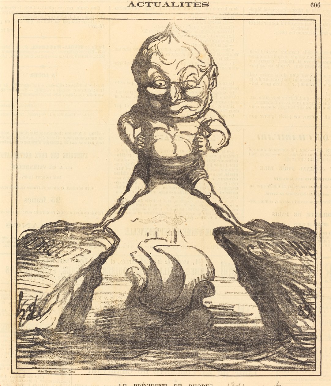 Rodosz elnöke alkotó: Honoré Daumier