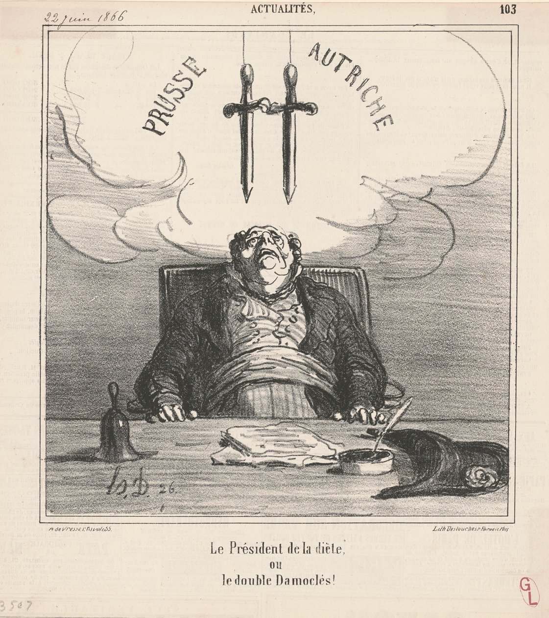 A diéta elnöke alkotó: Honoré Daumier