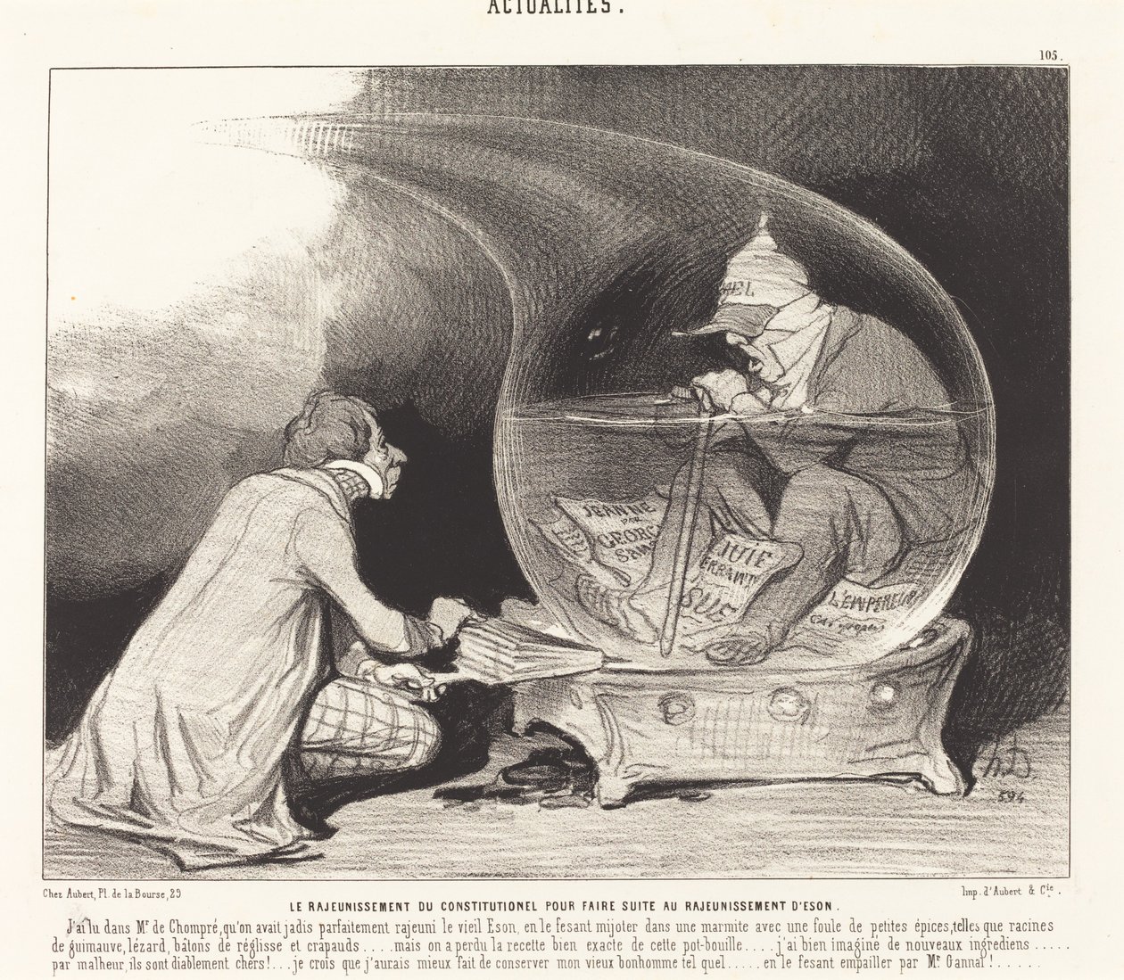 Az alkotmány fiatalítása alkotó: Honoré Daumier
