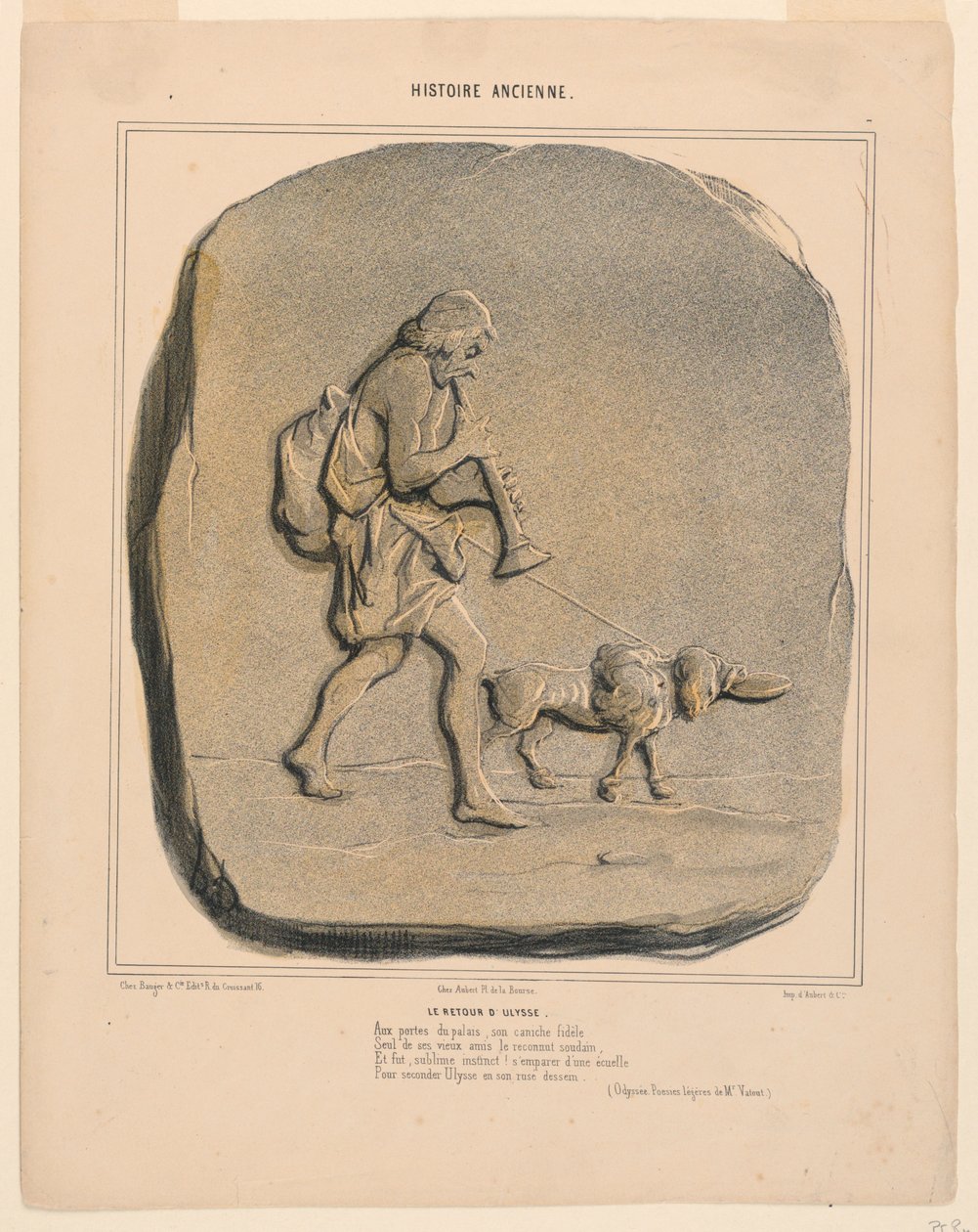Odüsszeusz visszatérése, 7. tábla az ókori történelemből alkotó: Honoré Daumier