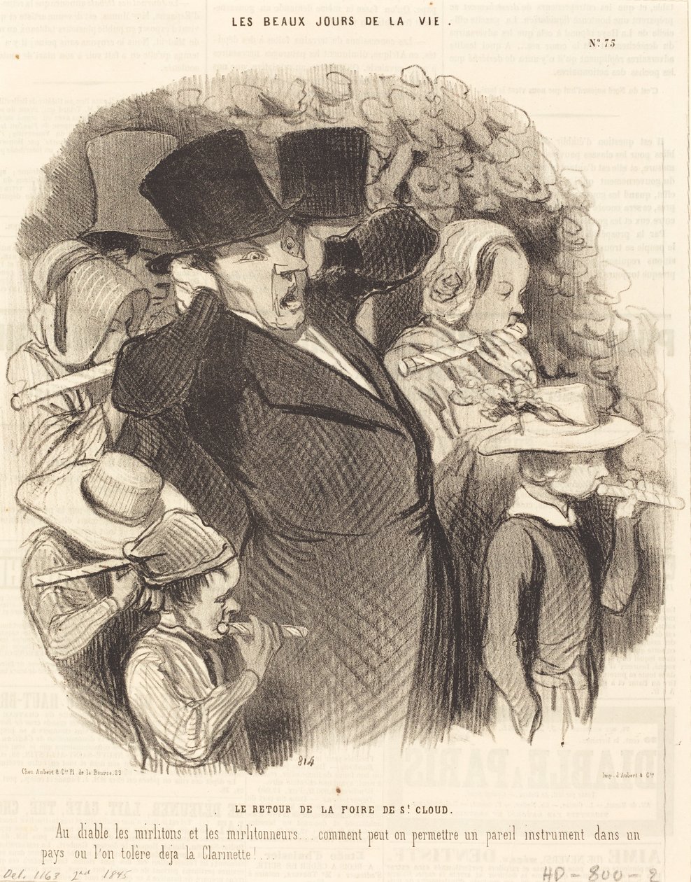 A Saint-Cloud vásár visszatérése alkotó: Honoré Daumier