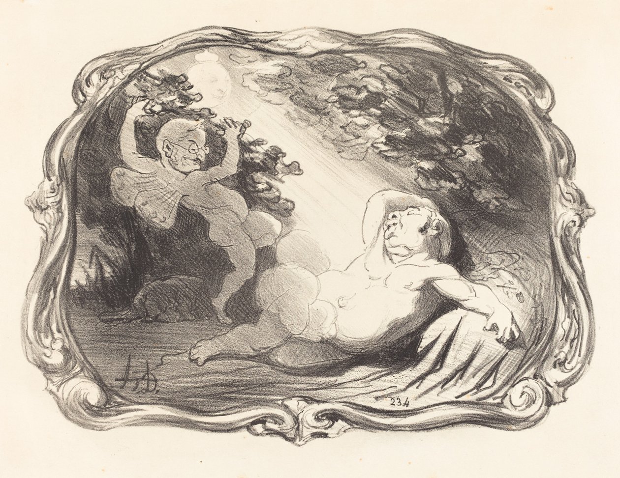 Endymion-Berryer álma alkotó: Honoré Daumier