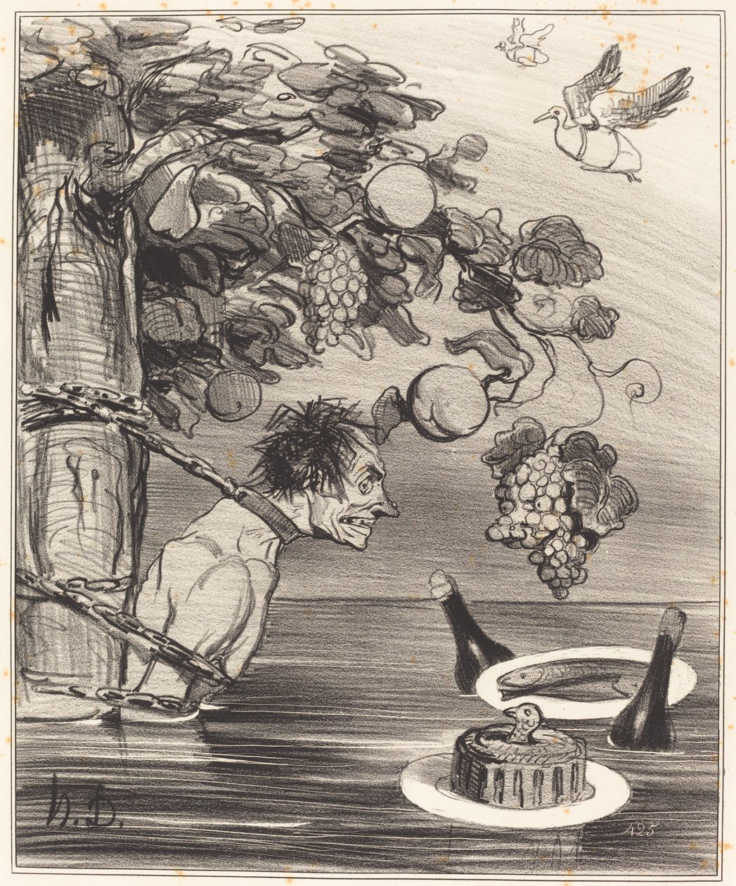 Tantalus gyötrelme alkotó: Honoré Daumier