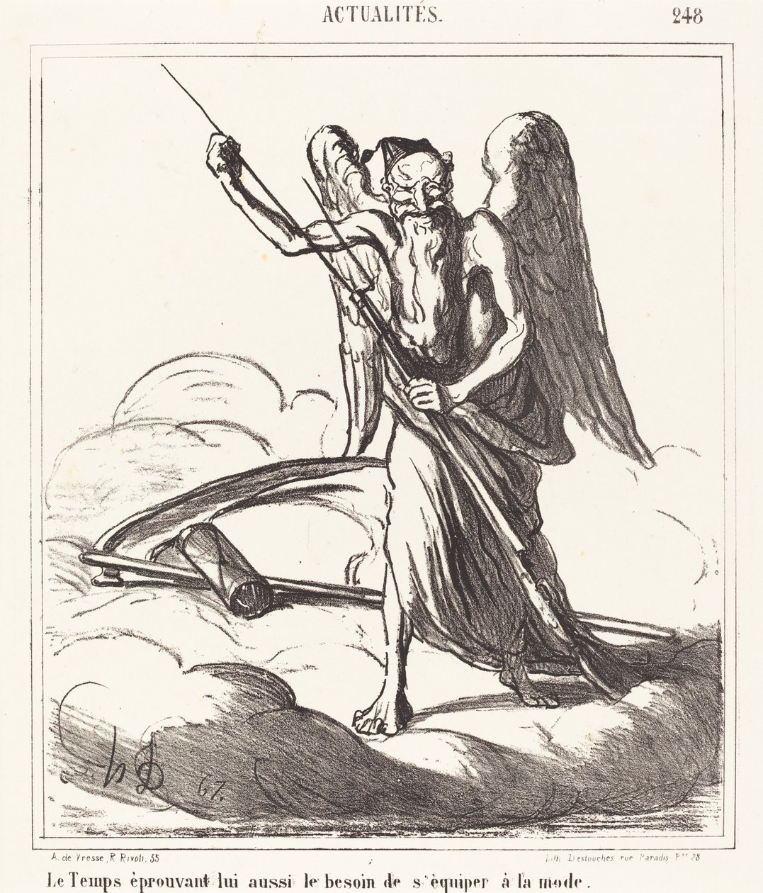 Az idő is úgy érzi, hogy fel kell szerelnie magát a divattal alkotó: Honoré Daumier